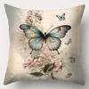 Home Decor Floral Bird Pattern Decorative Pillow Covers Pattern Cushion Cover Suitable For Sofa Bedroom Car Pillow Cover