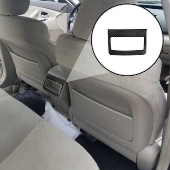 Carbon Fiber Interior Rear Center Storage Box Cover Trim For Toyota Camry 07-11