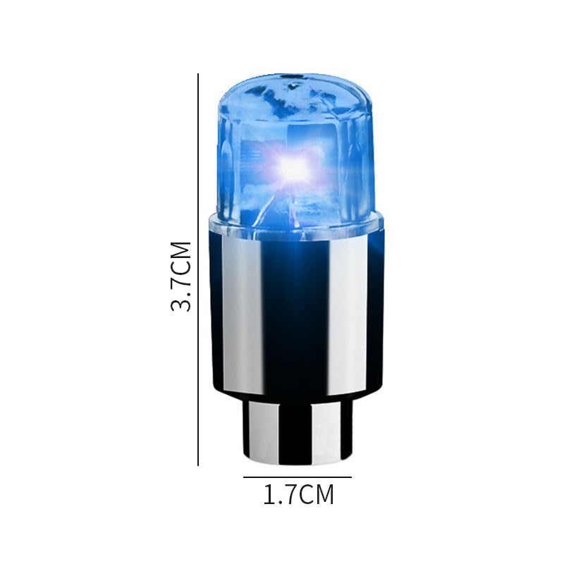 2pcs Car Tire Valve Cap LED Valve Cap Intelligent Dual