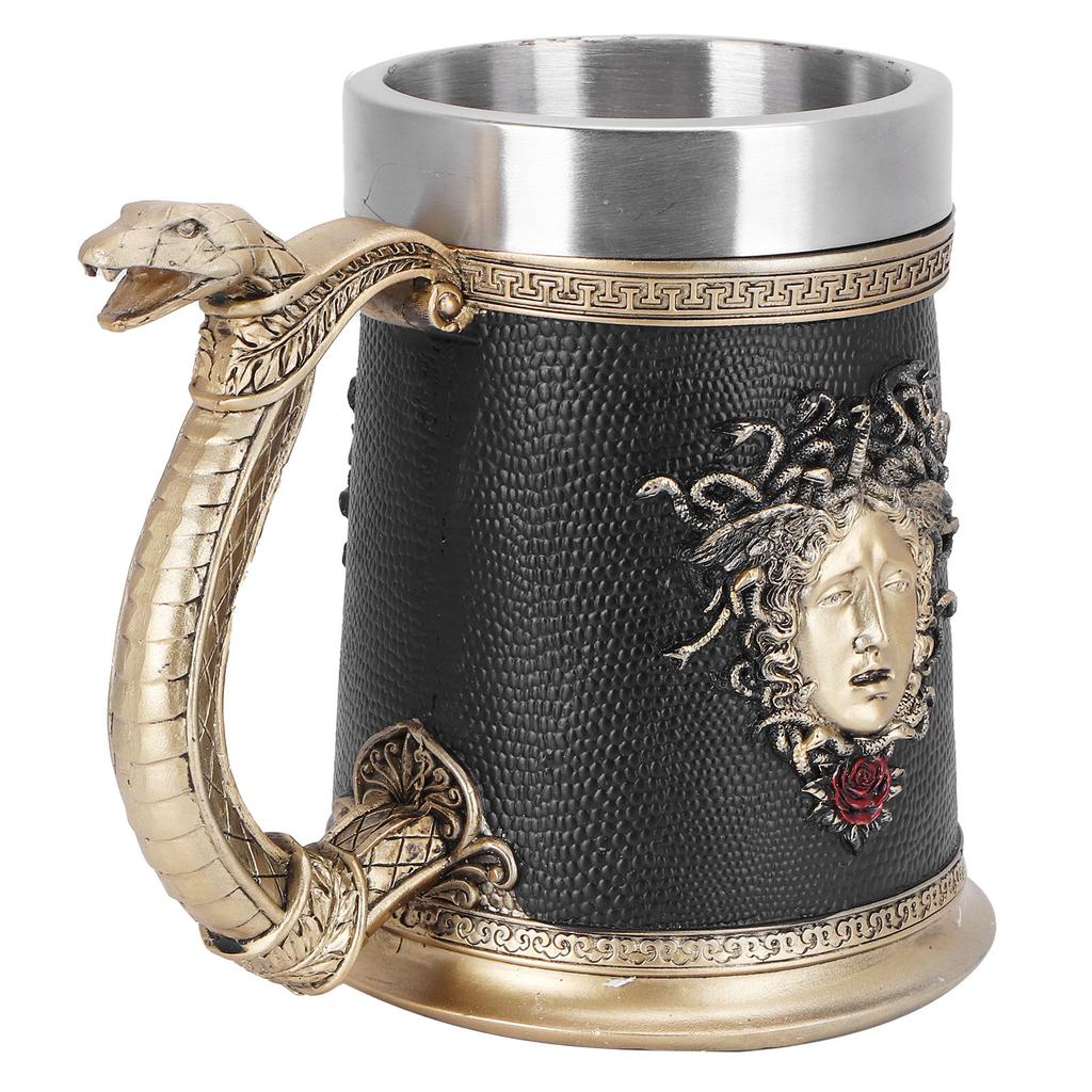 Water Cup Innovative Stainless Steel Beer Whiskey Mug for Home Office Halloween Party