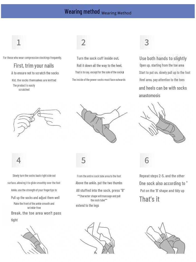 Manchons de mollet de compression unisexes - Pression transfrontalière, Soutien de deuxième niveau