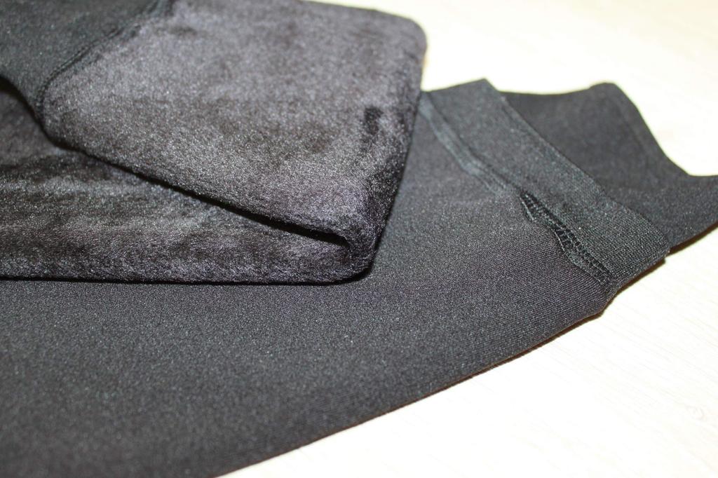 Warm Mink Fur Lined One Size Fits Warm [DELSOL GOLF] Leggings, All, Black, Insulating, Stretchable,