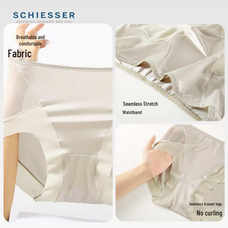 Schiesser Women's 10A Antibacterial Seamless High-Waist Briefs