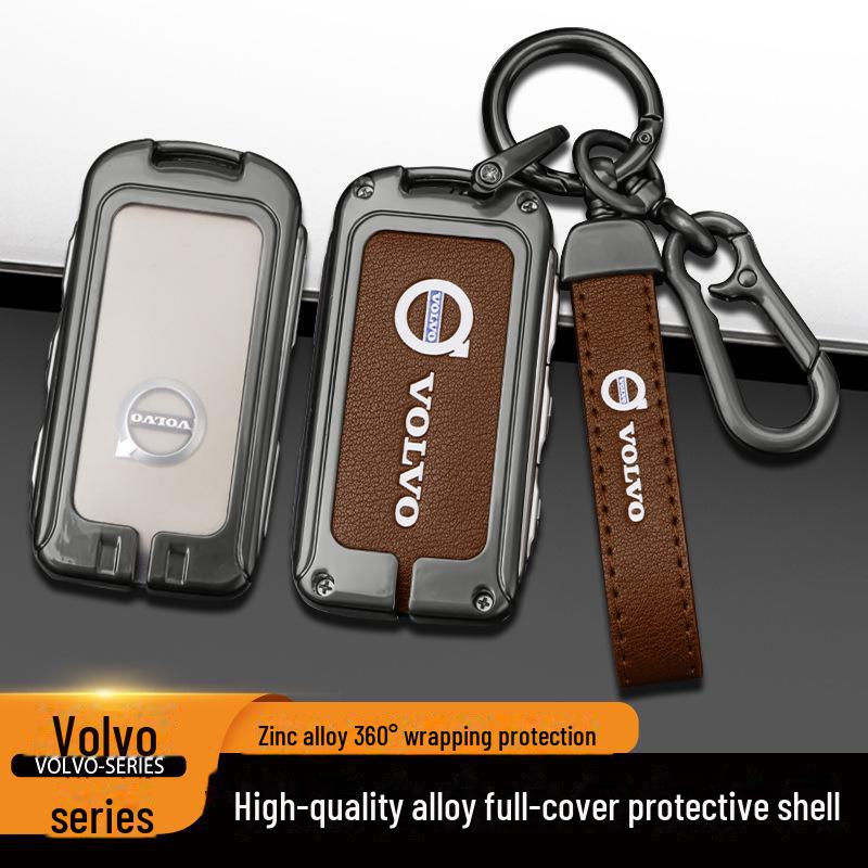 Volvo Key Cover for XC60 & S90: Car Accessories Shell for XC90, XC40, S60L - Buckle Bag Included