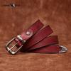 Personality All-match Retro Concave Leather Belt Women's First Layer Cowhide Casual Pin Buckle Belt