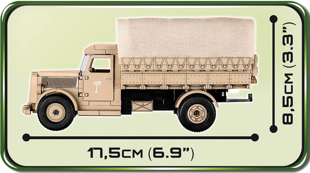 Cobi Historical Collection #2254 Opel Blitz 3t Truck 3600 (WWII German Army) 135 Scale [Military Block-COBI Japan Authorized Sole Agent]