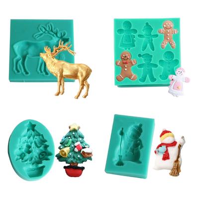 Silikon Mousse Form Weihnachten Thema Silikon Material Pudding Schokoladenformen