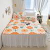 Home Textiles Fitted Sheet Pillowcase 3pcs Set Bedding Summer Cool Latex Bedspread Bed Skirt Cute Cartoon Children Bed Sheet