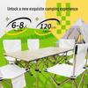 ZISIZ Portable Camping Picnic Table and Chairs Set