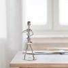 Metal Guitar Player Statue Violin Band Man Model Classical Guitar Decoration  Home Decor Scene