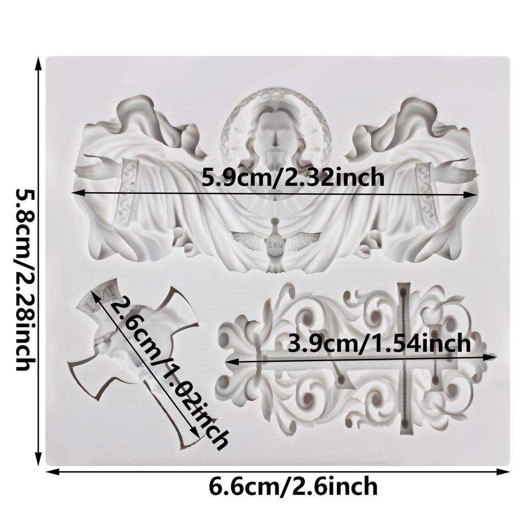 Ježíš Silikonová forma Ježíš Fondánové formy Nástroje na zdobení dortů Topper na cupcake Cukroví Pryskyřice Hlina Čokoláda Gumpaste forma