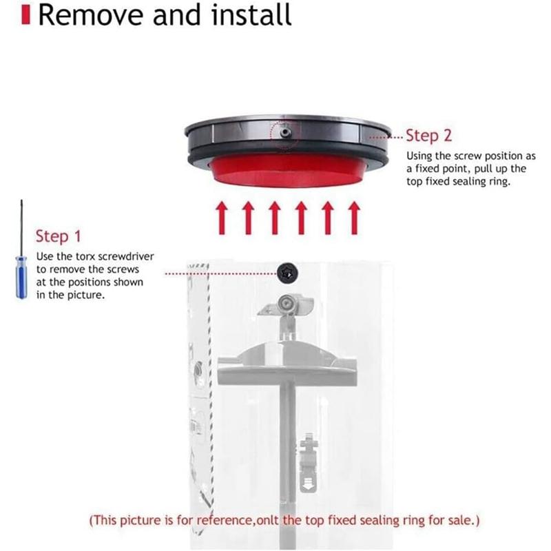 Dust Bin Bucket Top Fixed Sealing Ring For Dyson V10 Slim V12 Digital Slim Vacuum Cleaner Replacement Parts