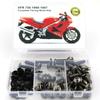 Adequado Para Honda VFR 750 1990-1997 Motocicleta Kit Completo de Parafusos para Carenagem Completa Parafusos de Aço para Carroceria Clipes de Carenagem Porcas