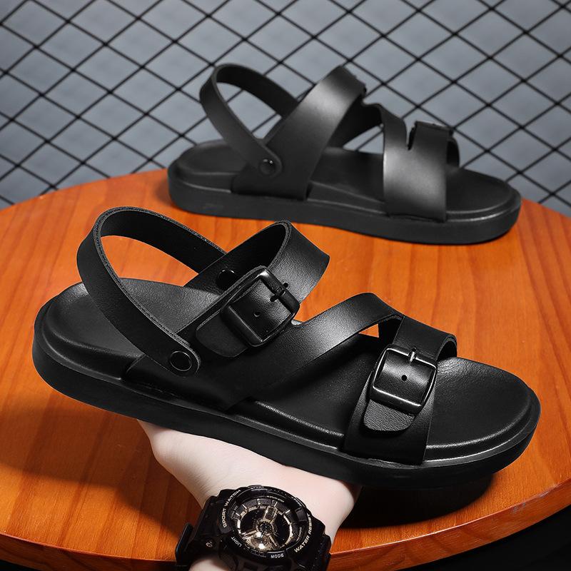 Fashion 2024 New Summer Flat Sandals for Men Shoes Fashion Two-wear Men's Slippers Outer Wear Comfortable Beach Men's Sandals Slippers