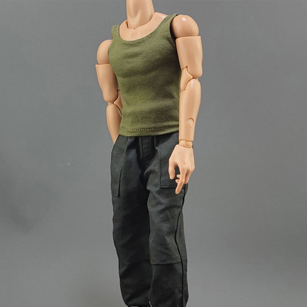 Clothes Doll Sports Bottom Soldier Figure Accessory 1/6 Miniature Clothing Soldier Casual T-shirt