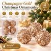 Western Style Foam Christmas Ornament Balls, Set of 4