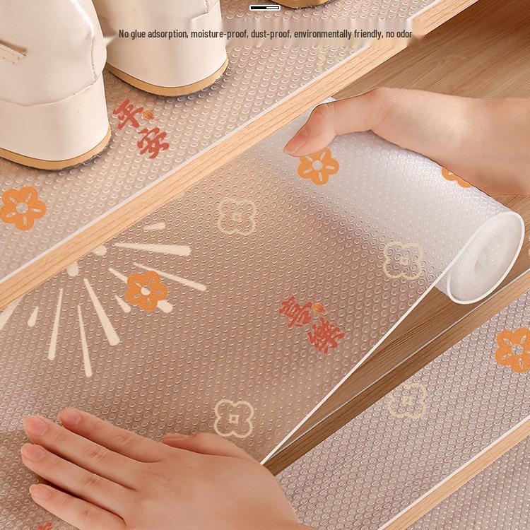 Translucent Waterproof EVA Cabinet & Drawer Mat - Mildew, Oil, and Moisture-proof for Kitchen & Wardrobe