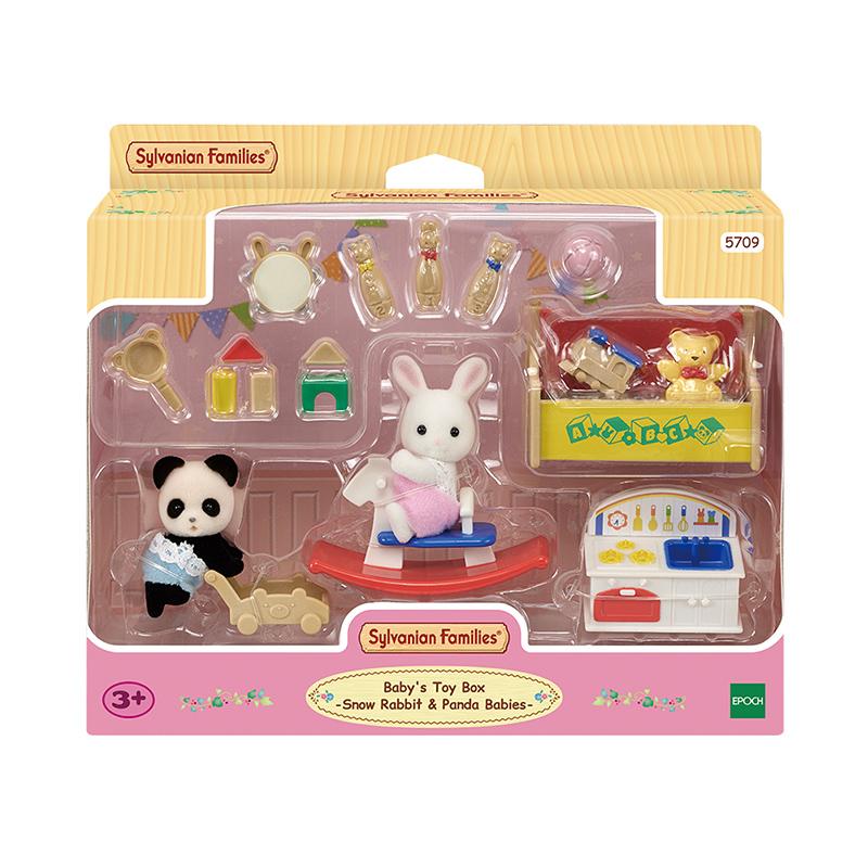 

Sylvanian Families 5709 Snowflake Rabbit & Panda Baby Playroom Set