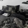 Old Fashion Engraving Floral Washed Cotton Duvet Cover Set Single Twin Full QUEEN Bed