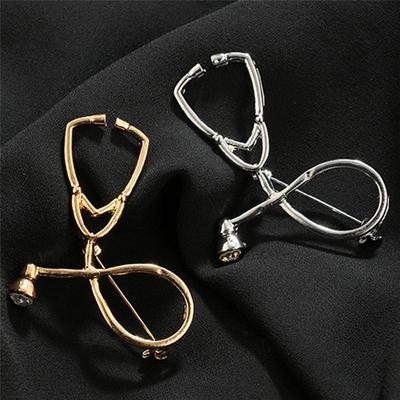 Doctor Nurse Stethoscope Brooch Pin Physician Medical Student Graduation Gift