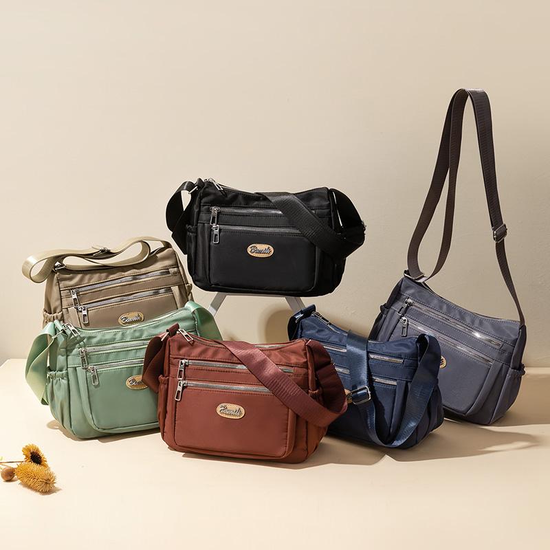 Nylonová taška Dámská taška Crossbody Mother Bag Vodotěsná velkokapacitní taška přes rameno