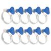10pcs Hose Clamps Adjustable 25-40mm Stainless Steel Non-slip Grooves Clamps With Wing For Pools Washing Machines Gardens