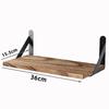 Wooden Wall Shelves Solid Wood Wall Hanging Floating Storage Shelf Bathroom Accessories Simple Design Shelves Supplies