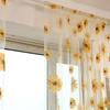 Sunflower Tulle Curtains For Living Room Bedroom Kitchen Window Panels Drapes Sheer Voile Home100*200cm Home Decoration