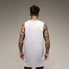 New Sports Vest Men'S Loose Summer Pure Cotton Fitness And Bodybuilding Quick Drying Sleeveless Shoulder White Base Shirt Sleeveless T-Shirt