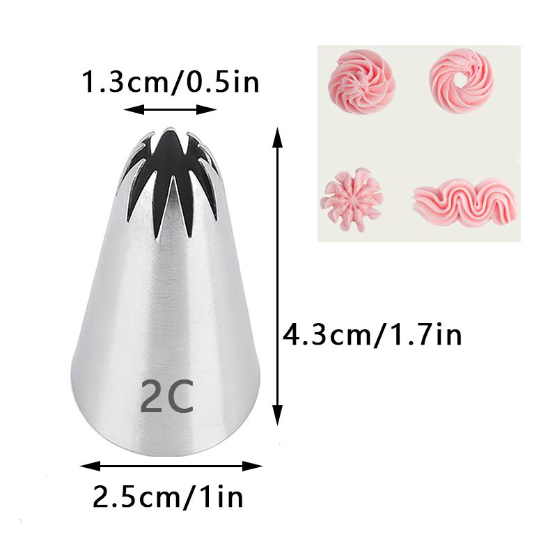 13 Styles Large Icing Piping Nozzles For Decorating Cake Baking Cookie Cupcake Piping Nozzle Stainless Steel Pastry Tips