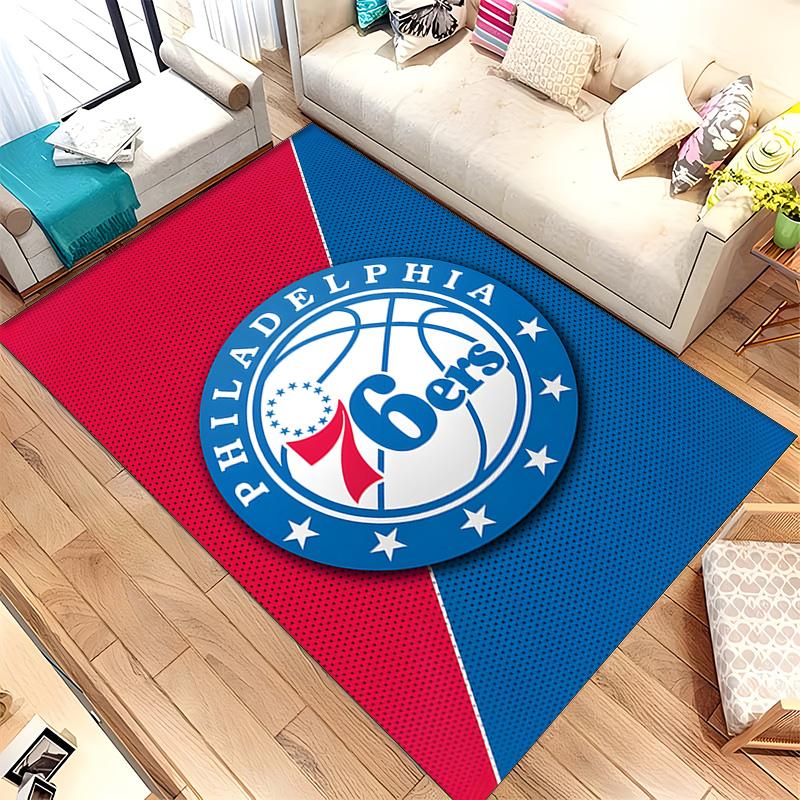 Philadelphia 76ers (5) Rug Suitable For Living Rooms Bedrooms Computer Rooms Dining Areas And Placement Under Tables And Chairs Also An Ideal Choice F