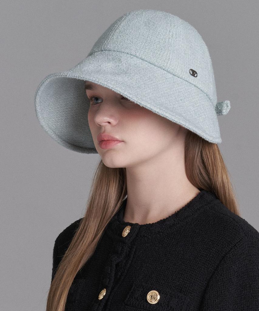 Hwaiteusaenjeu Tweed Wide Bonnet Hat Bailen (3 Colors)
