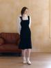 Fabric Seoul Sleeveless Semi Mermaid Dress_Black