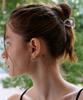 Obla Twist Metal Point Hair Clip_Blue Ivory Silver Hc012