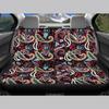 Waterproof Auto Seat Protectors Full Set Abstract Digital Print Airbag Compatible Front Rear Seat Covers Non-Slip Durable for All Cars