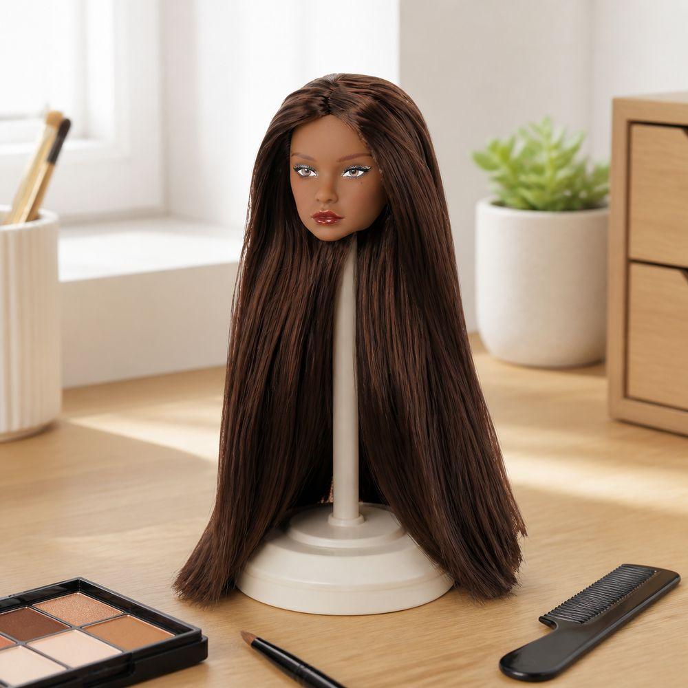 White Normal Tan Skin Doll Head European Face Fashion Doll Head  for 11.5 Inch BJD Doll Body