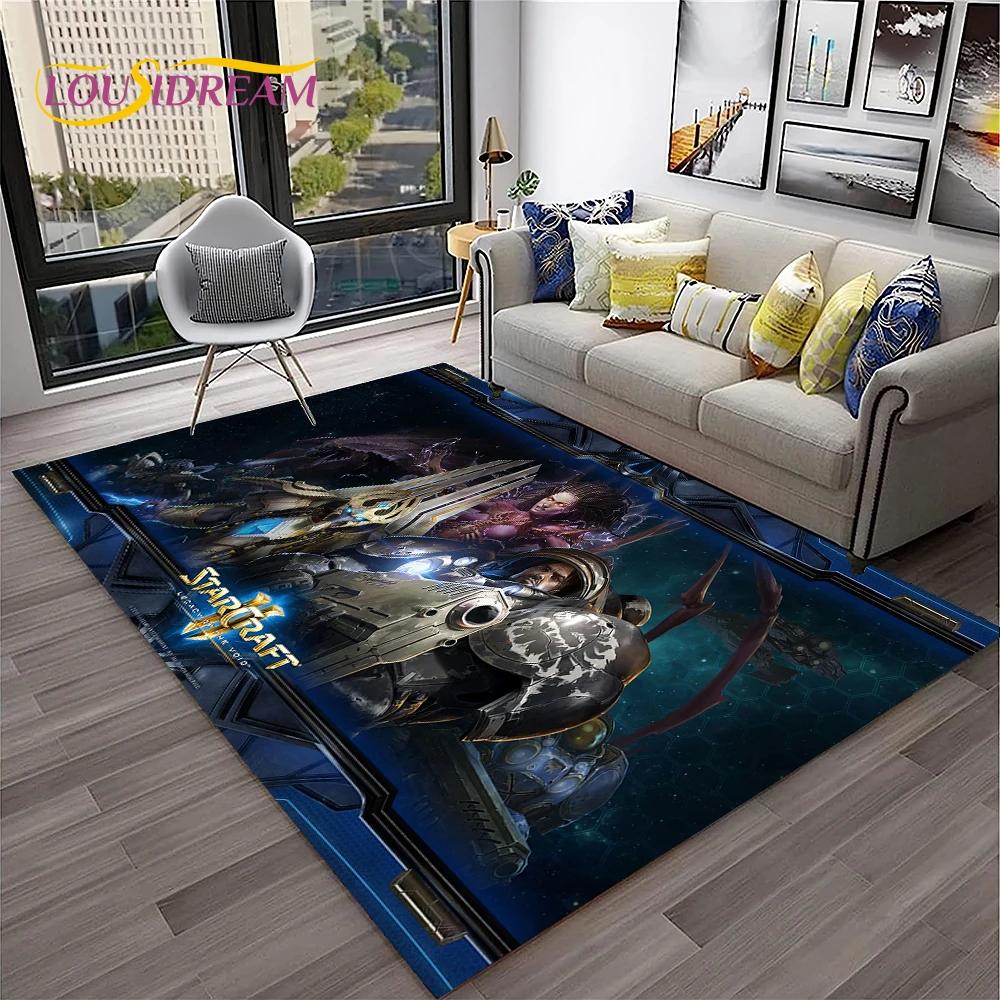 StarCraft Game Retro 3D Gamer Carpet Rug for Home Living Room Bedroom Sofa Doormat Decor,kids Play Area Rug Non-slip Floor Mat