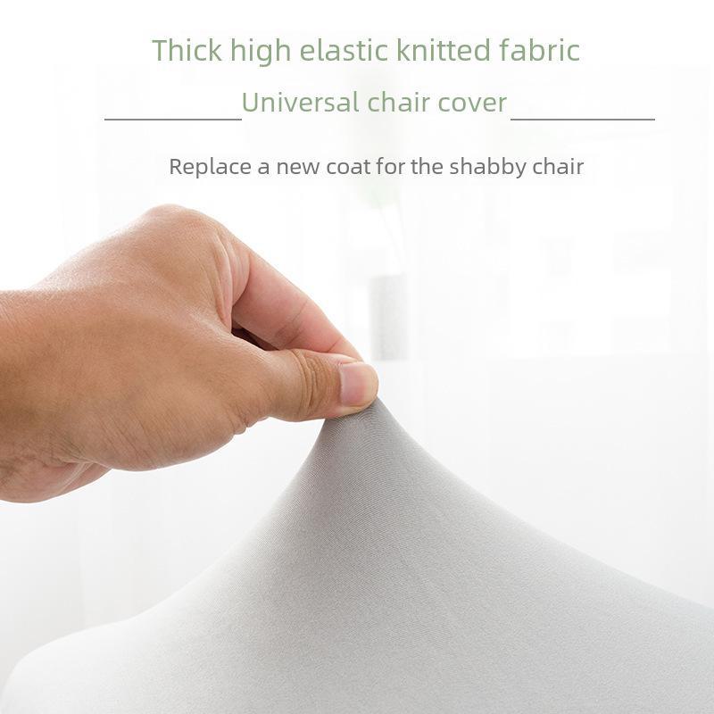 Solid Color Elastic Chair and Stool Cover for Hotel, Restaurant, or Home Dining Chairs