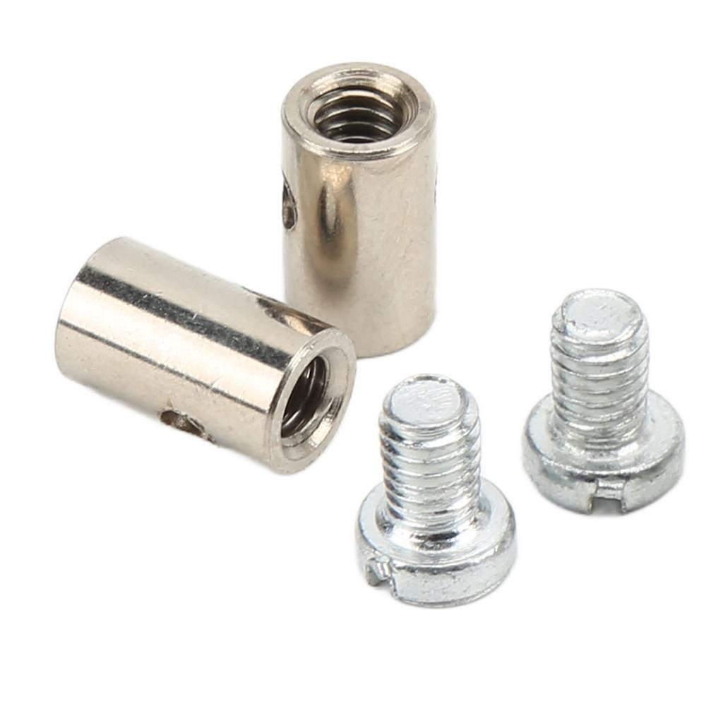 6mm 0.2in Solderless Cable Nipple Universal Metal Brake Line Throttle Choke End for Car Motorcycle Bicycle