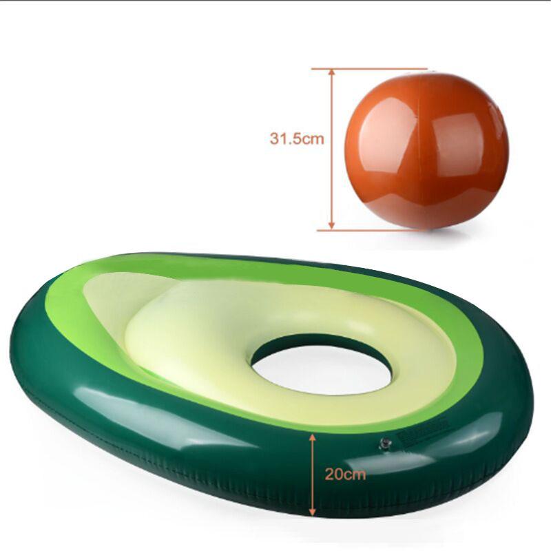 Avocado Inflatable Swim Ring: Popular Lifebuoy Float for Water Fun In Europe and America