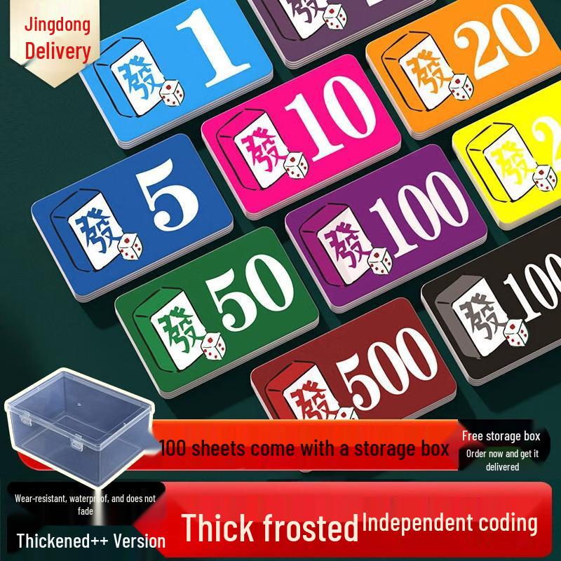 

Пластиковый набор фишек для игры в покер и маджонг