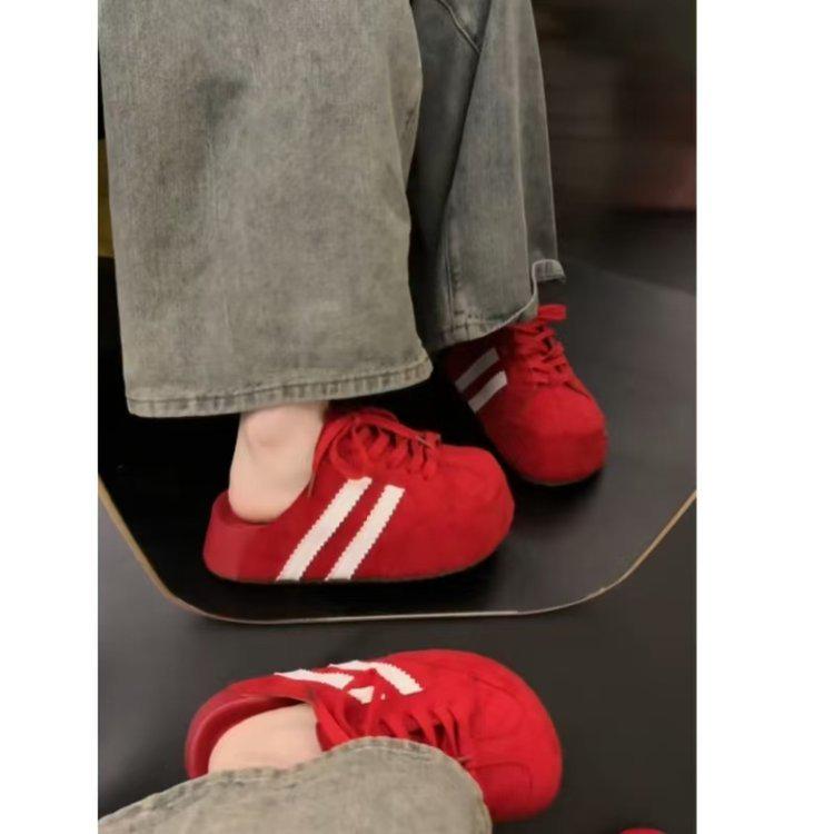 Baotou Women's Backless Loafers 2025 - Retro German-Inspired Thick Sole, Comfortable Spring Half-Slippers