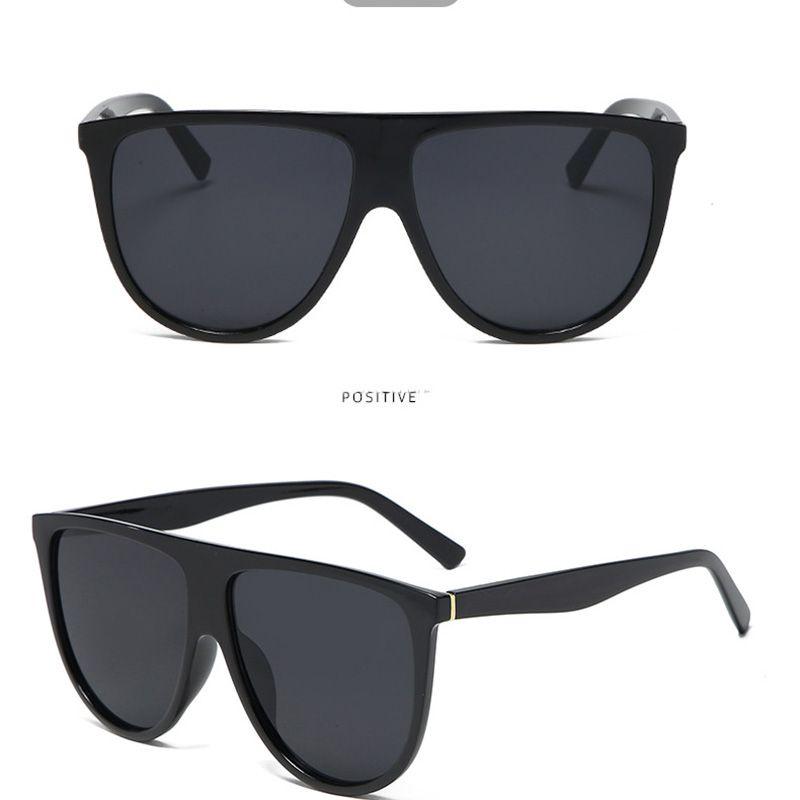 Vintage Oversized Women Sunglasses With Flat Top Large Shield And Uv400 Defense