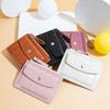 Short Handbag ID Card Holder Zipper Women Coin Purse Purse Wallets PU Leather Korean Card Holder