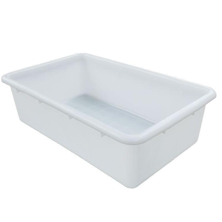 Popular Thickened Plastic Turnover Box: White Square Tray Turtle Breeding Basin with Free Shipping