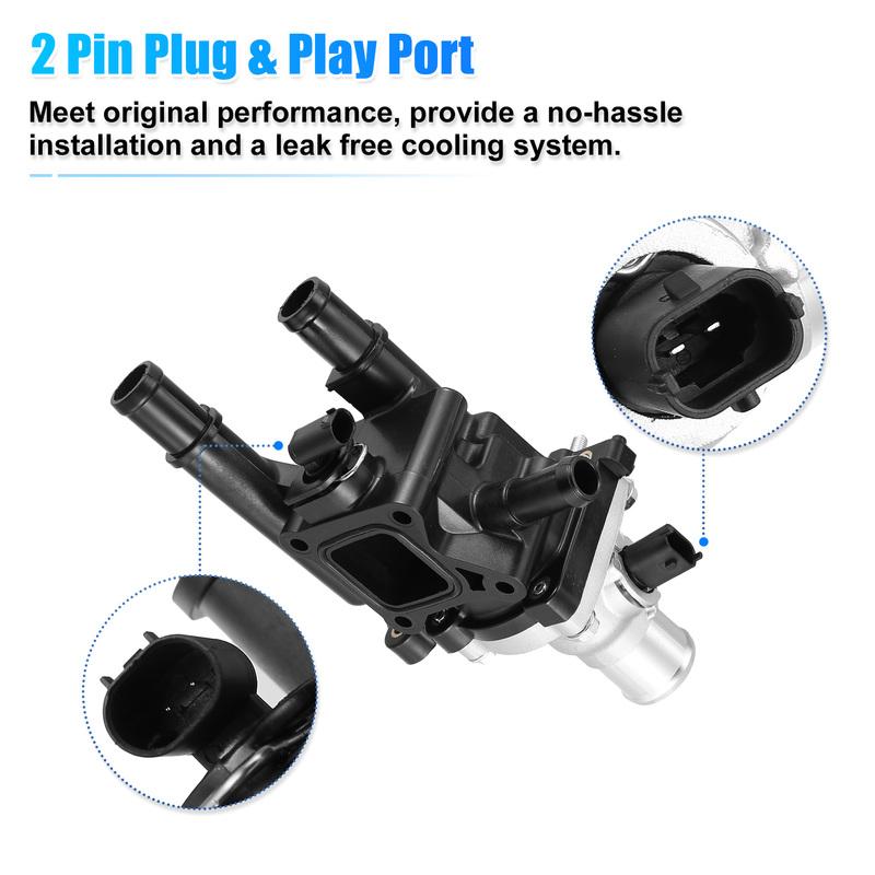 X Autohaux Auto Engine Coolant Thermostat Housing Assembly for Chevy Cruze Limited For Chevrolet Sonic Trax Car Accessories