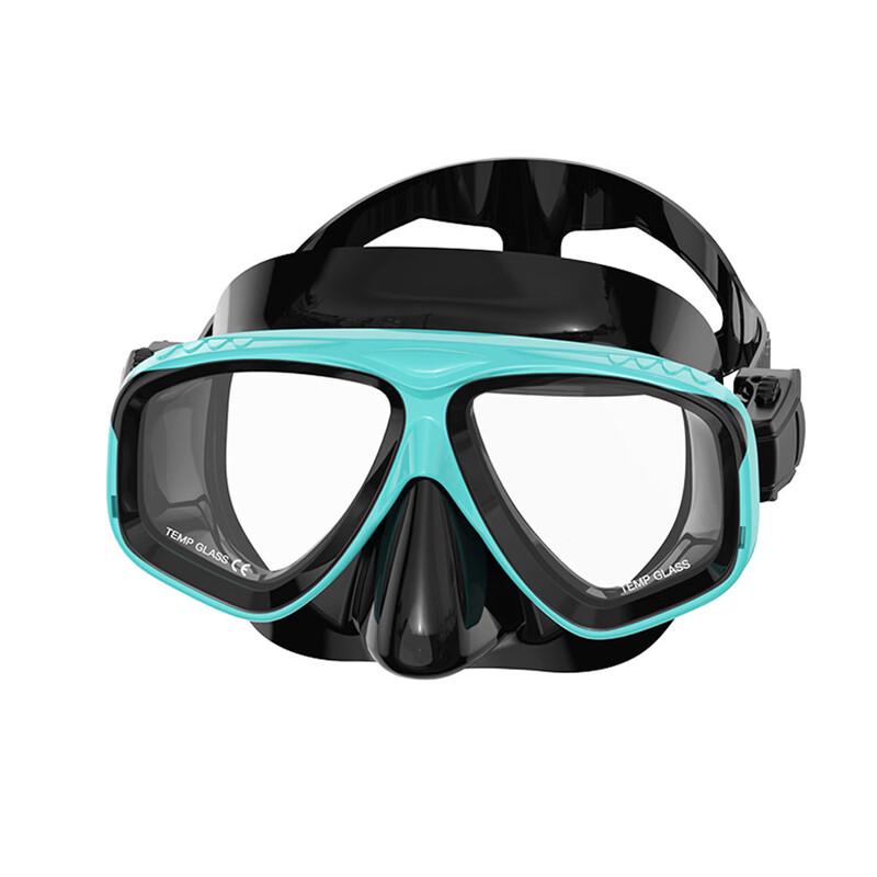 Adult Tempered Glass Silicone Diving Mask