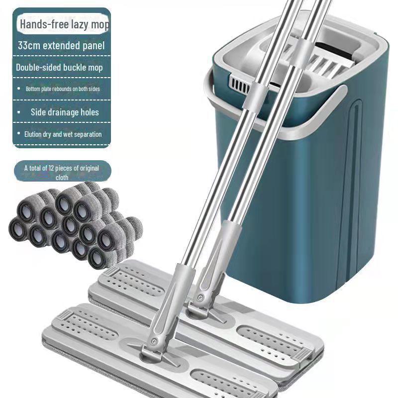 2024 Hands-Free Flat Mop: New Style, Easy-Clean Scratch Mop for Effortless Home Cleaning