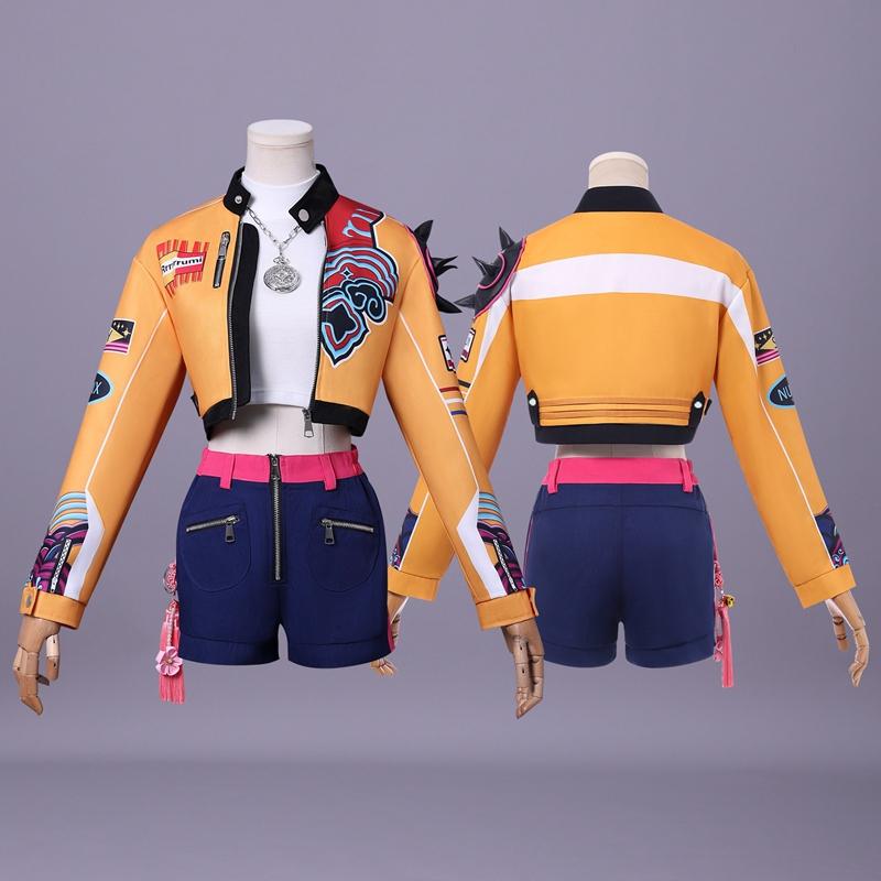 KPop Rumi Zoey Mira Cosplay Costume Women Halloween Carnival Party Role Playing Dress Outfits