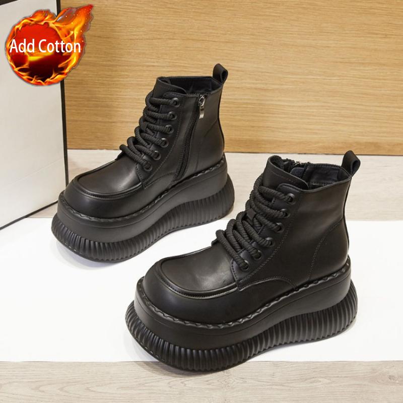 Fashion Booties Autumn Winter Round Toe Waterproof Pu On Promotion Women's Ankle Boots Fashion 2025 Chic and Elegant Female Short Shoes
